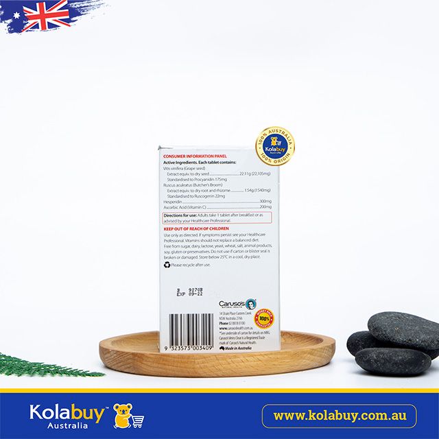 Thuốc trị suy giãn tĩnh mạch Caruso’s Veins Clear 60 viên