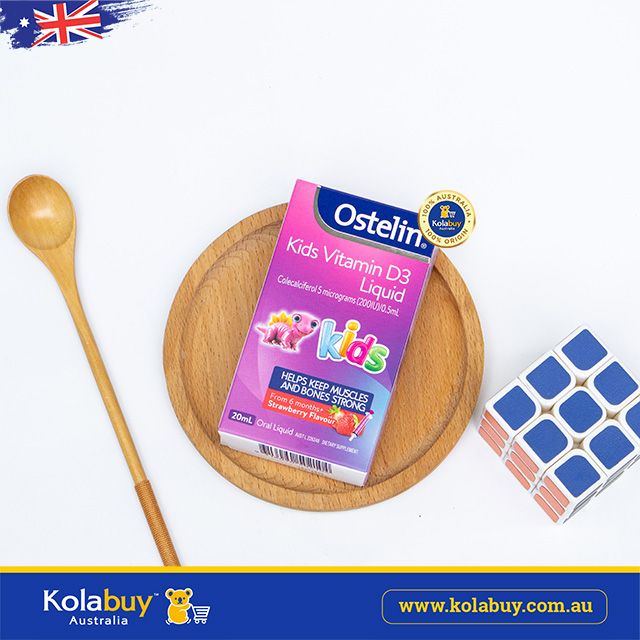 Vitamin D3 dạng nước cho bé Ostelin Kids Vitamin D3 Liquid for Children 20ml