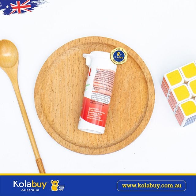 Viên ngậm Bổ sung Sắt vị dâu Iron Melts 50 viên