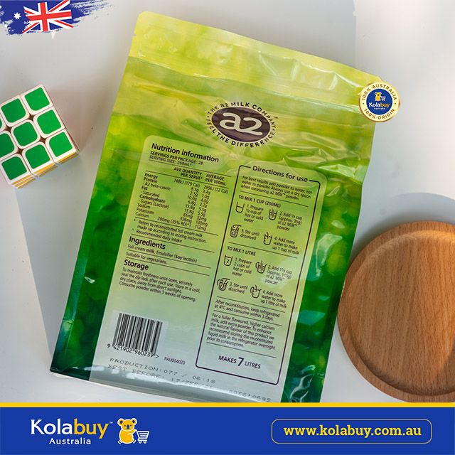 Sữa bột A2 nguyên kem Úc Milk Powder Full Cream 1kg