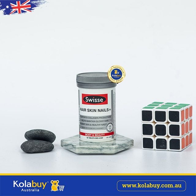 Viên uống hỗ trợ làm đẹp da móng tóc Swisse Ultiboost Hair Skin Nails+ 60 viên