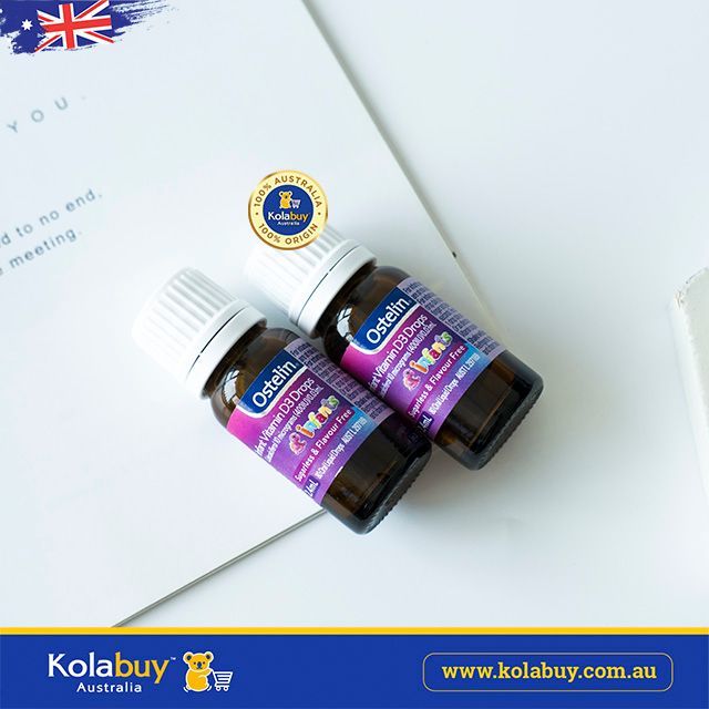 Thực phẩm bổ sung Vitamin D3 dạng giọt Ostelin Infant Vitamin D3 Drops 2.4ml