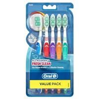 Oral-B All Rounder Fresh Clean Toothbrush Medium 5 Pack