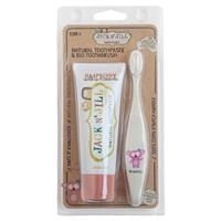 Kem đánh răng và bàn chải Jack N Jill Raspberry Toothpaste with Koala Bio Brush