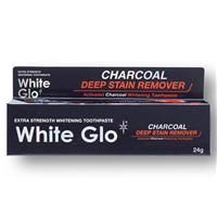 White Glo Charcoal Deep Stain Remover Travel Toothpaste 24g