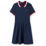 WOMEN'S POLO DRESS WITH CONTRAST COLLAR