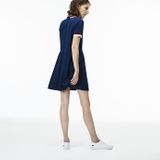 WOMEN'S POLO DRESS WITH CONTRAST COLLAR