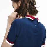 WOMEN'S POLO DRESS WITH CONTRAST COLLAR