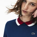 WOMEN'S POLO DRESS WITH CONTRAST COLLAR