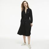 WOMEN'S LONG SLEEVE PIQUE POLO DRESS