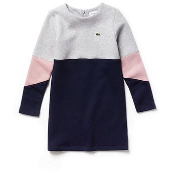 KIDS' COLOUR BLOCK SWEAT DRESS