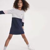 KIDS' COLOUR BLOCK SWEAT DRESS
