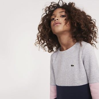 KIDS' COLOUR BLOCK SWEAT DRESS