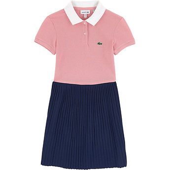 KIDS' COLOUR BLOCK POLO DRESS