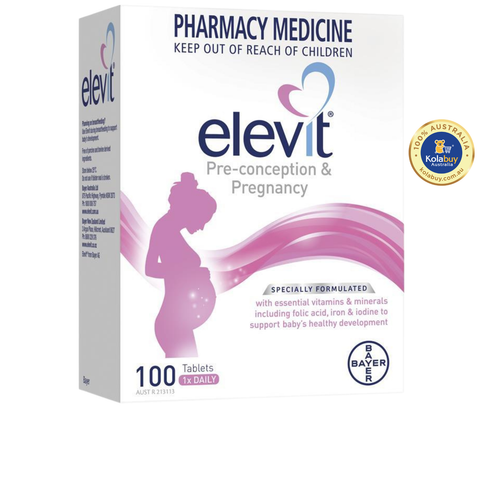 Viên uống bổ sung Vitamin tổng hợp Elevit bầu Úc Pre-conception and Pregnancy 100 viên