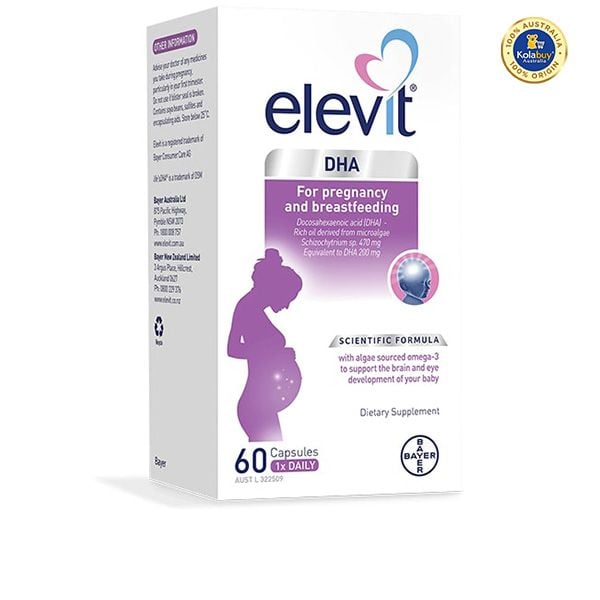 Viên uống Bổ sung DHA cho bà bầu Elevit DHA For Pregnancy and Breastfeeding 60 viên