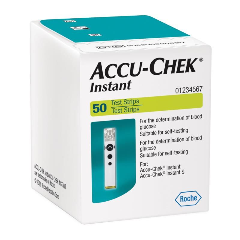 Que thử đường huyết Accu Chek Instant 50CT 50 Blood Glucose Test Strips