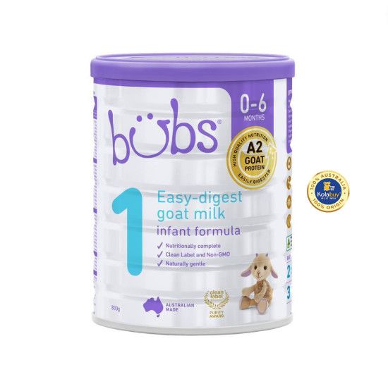Sữa bột Bubs Dê số 1 cho bé từ 0-6 tháng Bubs Goat Infant Formula 800g