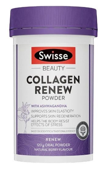 Bột uống bổ sung collagen Swisse Beauty Collagen Renew Powder 120g