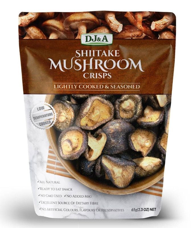 Nấm hương khô sấy giòn DJ&A Shiitake Mushroom Crisps 65g