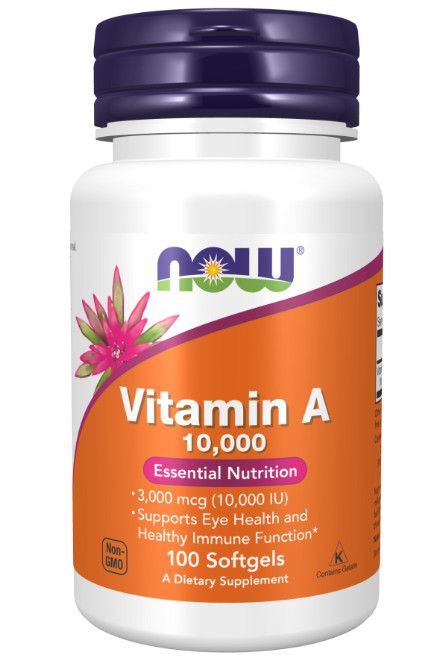 Viên uống bổ sung Vitamin A Now Vitamin A 10000 IU 100 viên
