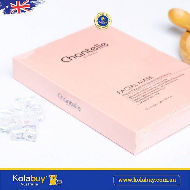 Mặt nạ nhau thai cừu dưỡng da Chantelle PINK Bio Placenta Facial Mask 7 miếng