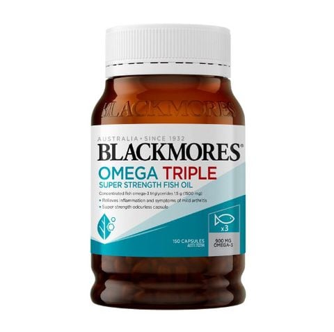 Blackmores Omega Triple Concentrated Fish Oil 150 Capsules