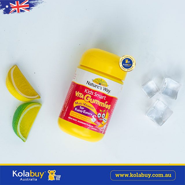 Kẹo dẻo Bổ sung Vitamin cho bé biếng ăn Nature's Way Kids Smart Vita Gummies Multi Vitamin for Fussy Eaters 60 viên