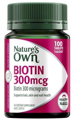 Nature's Own Biotin 300mcg 100 Tablets