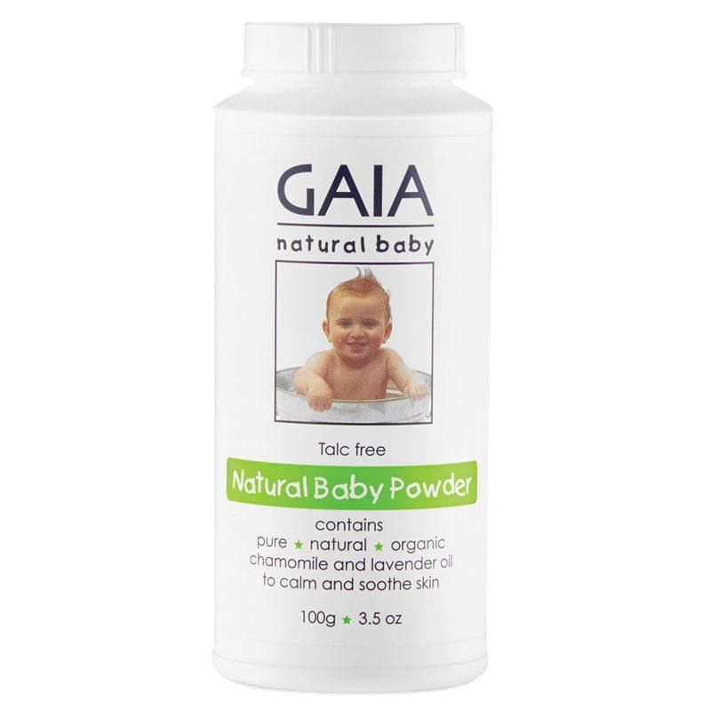 Phấn rôm cho bé Gaia Natural Baby Powder 100g