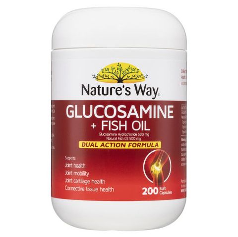 Viên uống Nature's Way Glucosamine + Fish Oil 200 viên
