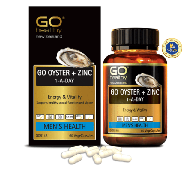 Viên uống Tinh chất Hàu GO Healthy Oyster Plus Zinc 1-A-Day 60 Viên