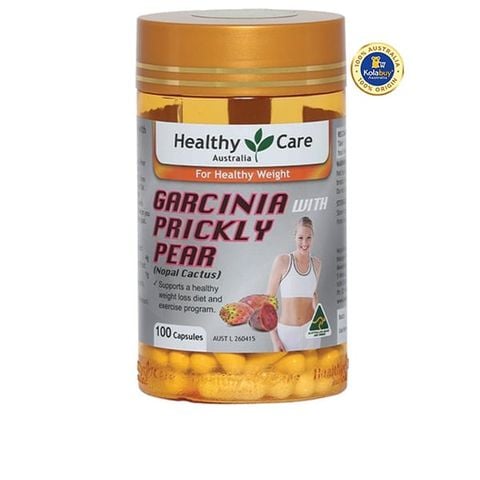 Viên uống Hỗ trợ giảm cân Healthy Care Garcinia With Prickly Pear (Cactus) 100 viên