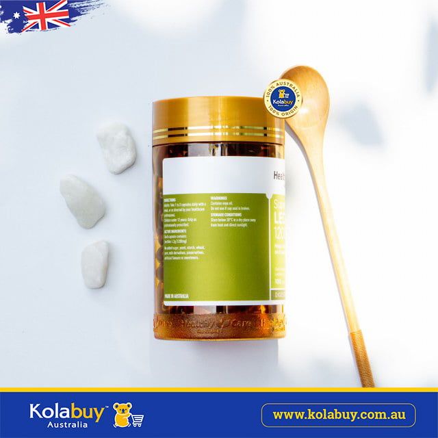 Viên uống Mầm đậu nành Healthy Care Super Lecithin 1200mg 100 viên