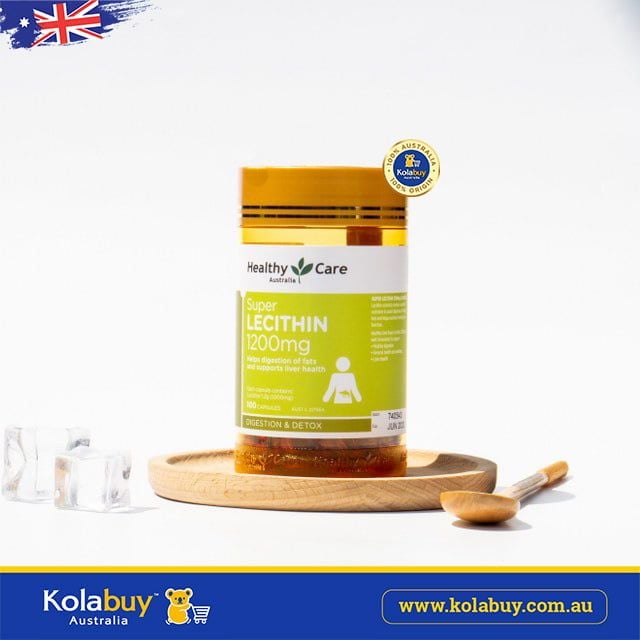 Viên uống Mầm đậu nành Healthy Care Super Lecithin 1200mg 100 viên