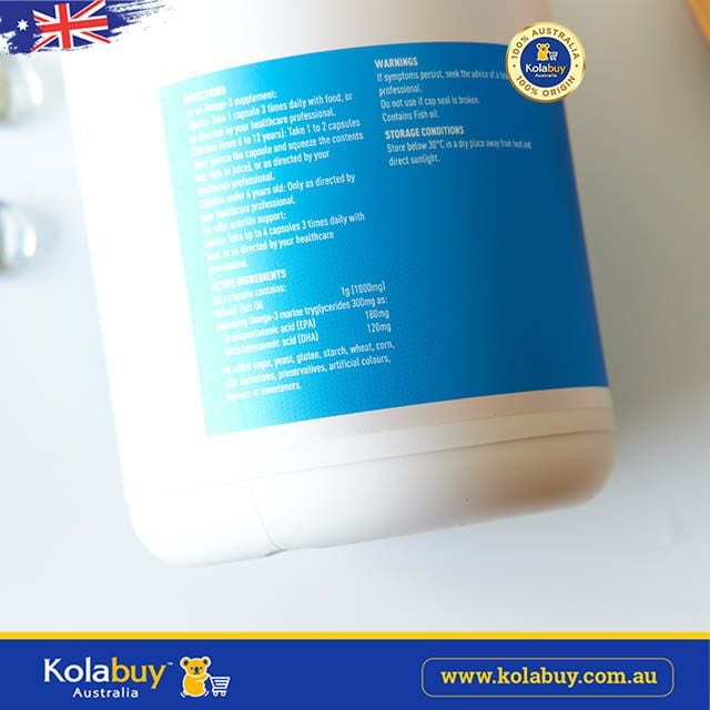 Viên uống bổ sung dầu cá Healthy Care Fish Oil 1000mg Omega 3 400 viên