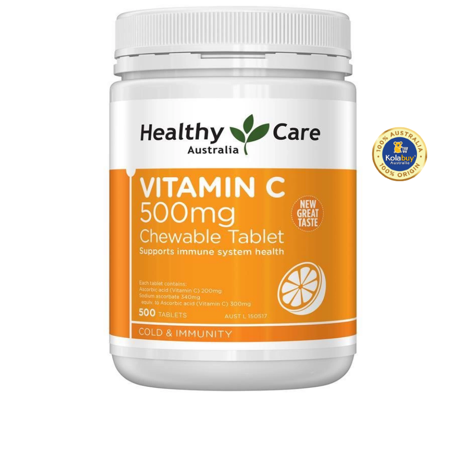 Viên uống bổ sung Vitamin C Healthy Care Vitamin C 500mg 500 viên