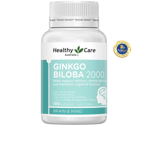 Viên uống bổ não Healthy Care Ginkgo Biloba 2000mg 100 viên