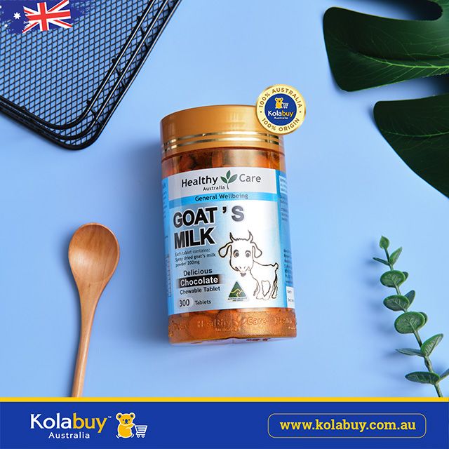 Viên ngậm Sữa dê vị Socola Healthy Care Goat Milk Chocolate 300 viên