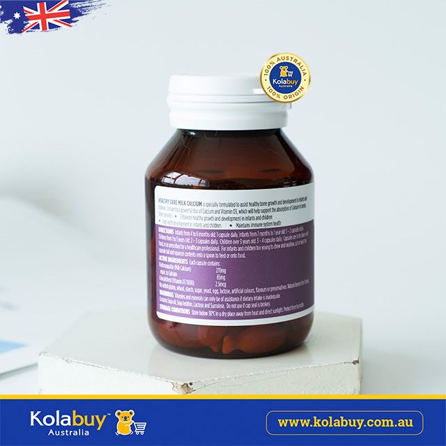 Viên uống Bổ sung Canxi sữa Healthy Care Milk Calcium 60 viên