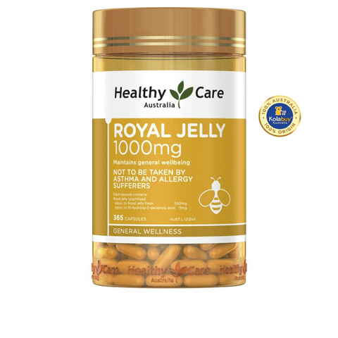 Viên uống sữa ong chúa Healthy Care Royal Jelly 1000 365 viên