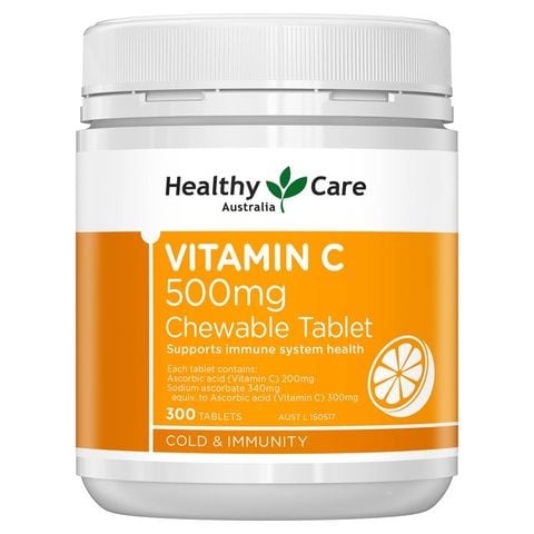 Viên uống bổ sung Vitamin C Healthy Care Vitamin C 500mg 300 viên