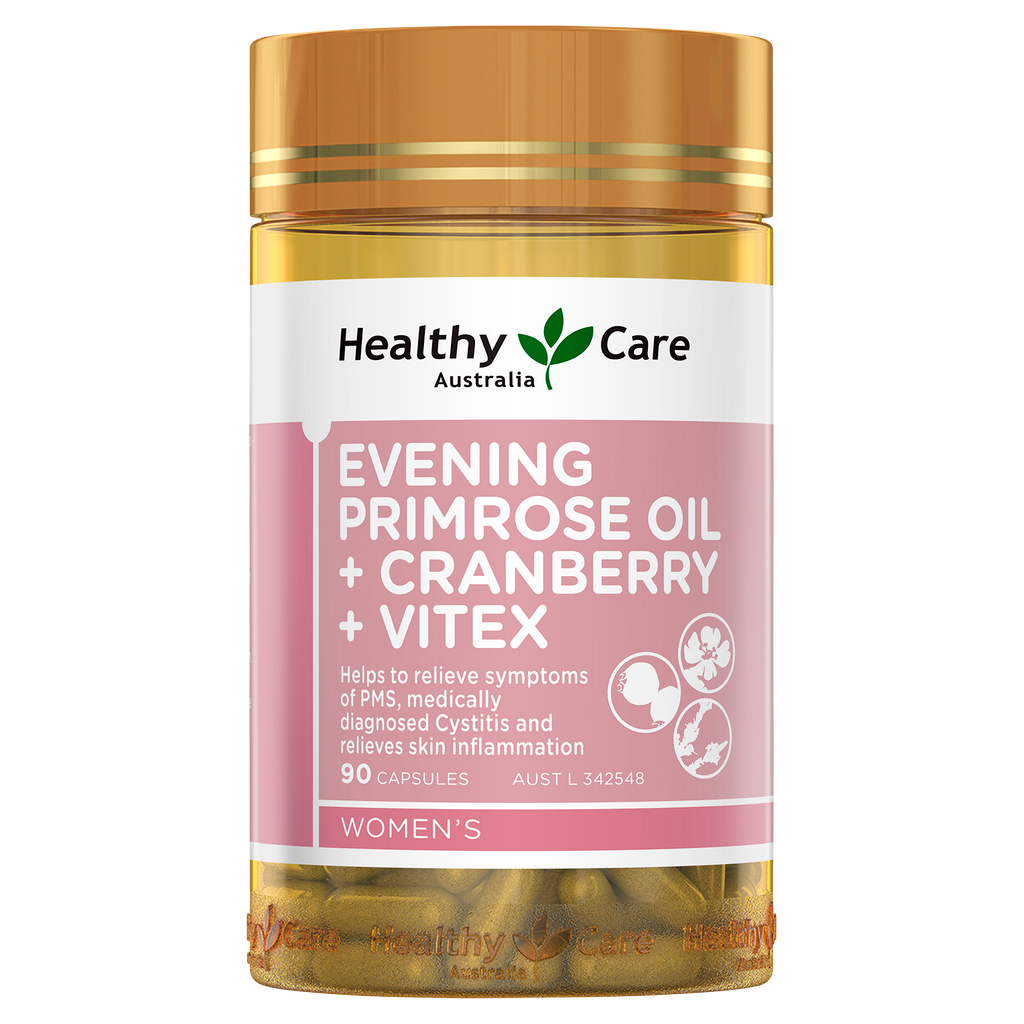 Viên uống Hoa anh thảo Healthy Care Women’s Evening Primrose Oil + Cranberry 90 viên