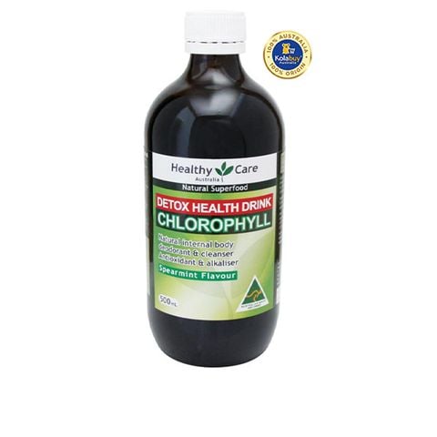 Nước diệp lục Healthy Care Liquid Chlorophyll Detox Drink Spearmint 500mL