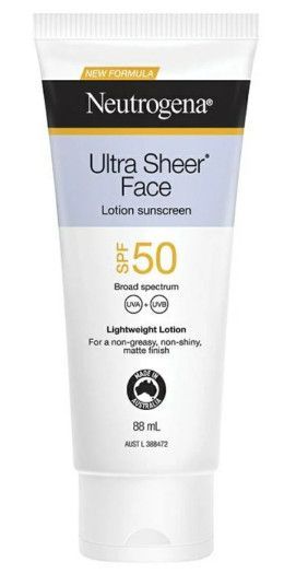 Kem chống nắng cho da mặt Neutrogena Ultra Sheer Face Lotion Sunscreen SPF 50+ 88ml