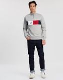 Logo Zip Mock-Neck Sweat