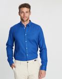 Slim Garment Dyed Dobby Shirt