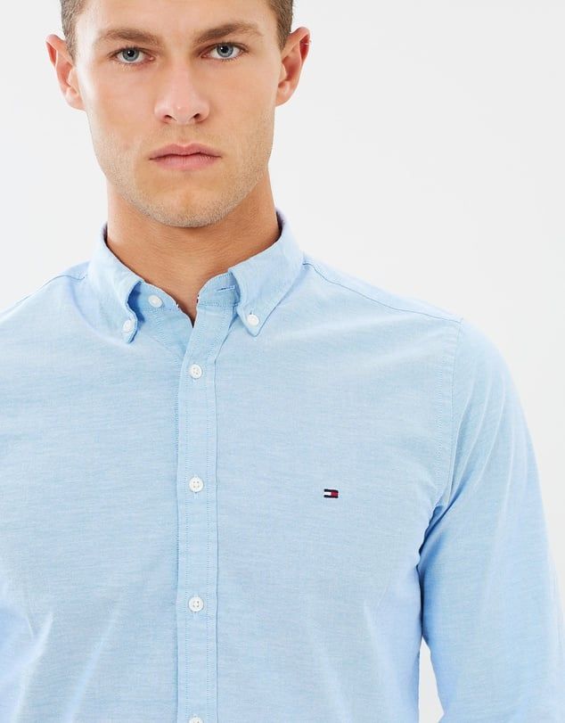 Stretch Slim Oxford Shirt