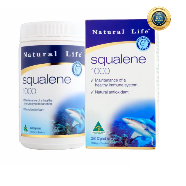 Viên uống sụn vi cá mập Natural Life Úc Squalene 1000mg 360 viên