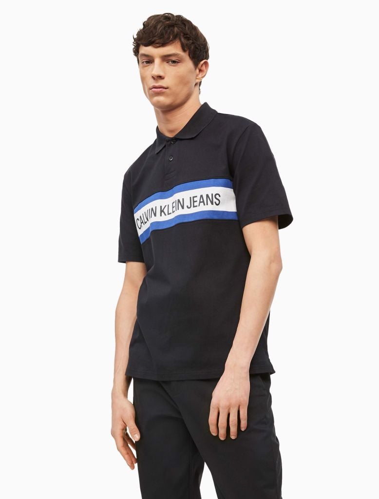 CHEST STRIPE INSTITUTIONAL POLO